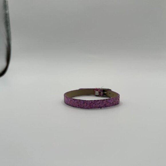 Faux Leather Adjustable Bracelet in Shimmery Lavender - Picture 4 of 6